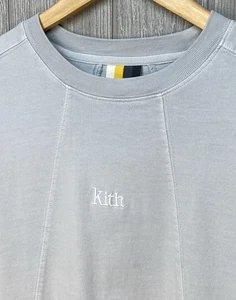 Kith Mens Cotton Embroidered Long Sleeve T Shirt Pullover Size Medium - Picture 1 of 7