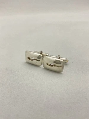 Gemelli Gucci argento sterling 925 accessorio buone condizioni formale #163 - Immagine 1 di 4