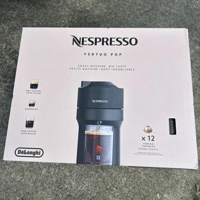 De'Longhi Nespresso VERTUO POP Espresso Machine ENV90B Black BRAND NEW