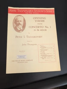John Thompsons Schülerserie für Klavier Eröffnungsthema Konzert Nr. 1 h-Moll - Bild 1 von 2