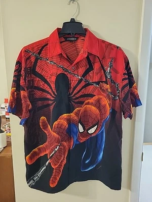 Vintage Changes Marvel Comics Spider Man Button Up Shirt Sz 2XL Peter Parker - Image 1 of 4