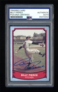 BILLY PIERCE SIGNED 1989 PACIFIC LEGENDS PSA/DNA AUTOGRAPHED CHICAGO WHITE SOX - Picture 1 of 2