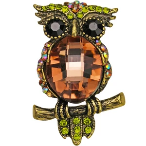 Kirks Folly Owl Of Wisdom Pin Brooch (Goldtone) - Picture 1 of 2