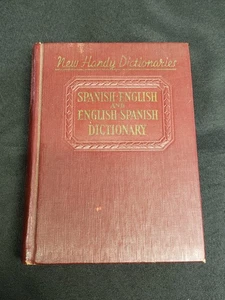 1942 New Handy Spanish English Dictionary English Spanish Hard Cover David McKay - Picture 1 of 6