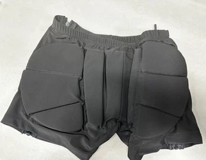 Zip-off Padded Shorts Ice Skating Jump Crash Pants Butt Pads - Large New WT - Picture 1 of 4