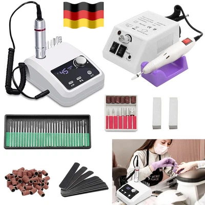 45000 U/min Profi Elektrische Nagelfräser Nagelfeile Maniküre Pediküre Set Bits - Bild 1 von 4