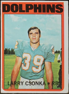 1972 Topps Football Larry Csonka #140 - Image 1 of 2