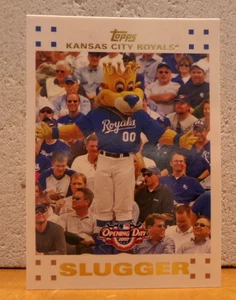 VERY COOL BASEBALL CARD MASCOTS KANSAS CITY ROYALS SLUGGER - Picture 1 of 2