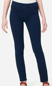 Justice Girls Size 8 Pull On Jeggings Jeans NWT Super Soft Dark Blue Jeans Denim - Picture 1 of 6