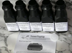 Five Bottles of Toner Refill for Xerox P1210 9100 ML-1440 106R00441 106R00442 - Picture 1 of 2