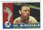 2009 Topps Heritage  Yankees Gil Mcdougald Red Auto 53/60 Nm Or Better