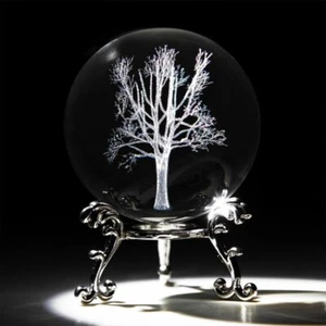 Crystal Ball Tree of Life With Stand 60mm 3D Laser Tree Decorative Stunning - Imagen 1 de 6