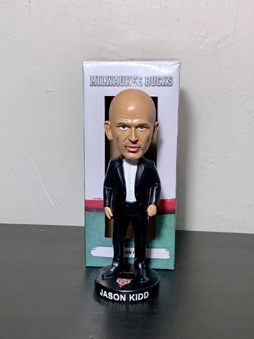 Jason Kidd Milwaukee Bucks NBA Head Coach SGA Bobblehead Figure. NEW Cover