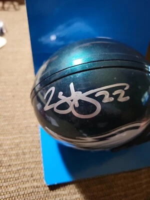 Микрошлем с автографом Дьюса Стейли из Philadelphia Eagles сертифицированный JSA - Изображение 1 из 3