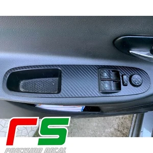 Fiat Punto Evo adesivi Decal carbonlook pulsantiere alzacristalli tuning - Afbeelding 1 van 4
