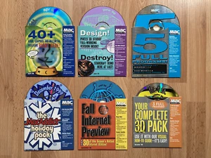Mac Addict Magazine Discs (Set of 6) June, Nov 99 • Holiday, 3D, Audio, Graphics - Picture 1 of 9