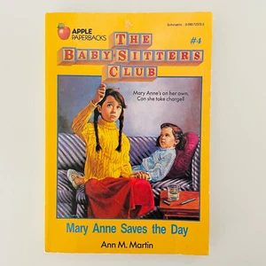 (Vintage) THE BABY SITTERS CLUB BOOKS #4 Mary Anne Saves The Day ~ Ann M Martin. - Picture 1 of 5