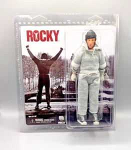 Rocky Balboa 8" Figure in Grey Tracksuit - NECA- NEW - Picture 1 of 4