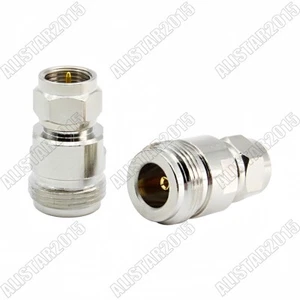 1x Adaptador de RF recto enchufe hembra N a F macho tipo N-F latón niquelado - Imagen 1 de 6