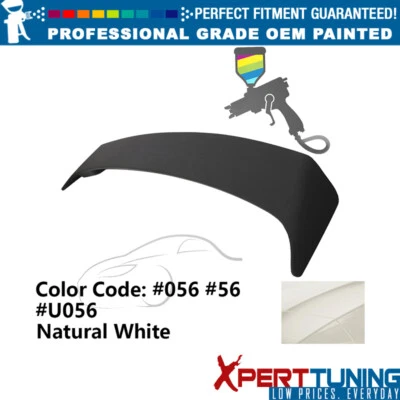 Fits 09-13 Toyota Corolla OE Style Painted #056 White Trunk Spoiler W/ LED Brake Foto 1 de 4