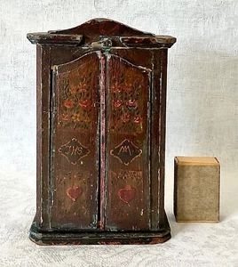 Puppenstube Antike Tölzer Biedermeier Bauernschrank - Bild 1 von 6