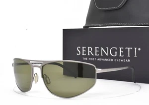 Serengeti MASTEN 5790 Sunglasses Silver Photochromic Polarized Green GLASS Lens - Picture 1 of 4
