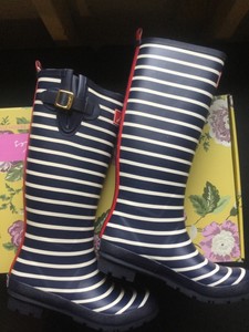 striped wellies