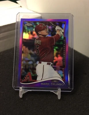 Mark Trumbo 2014 Topps Chrome card 182 Purple Refractor Arizona Diamondbacks - Image 1 of 2