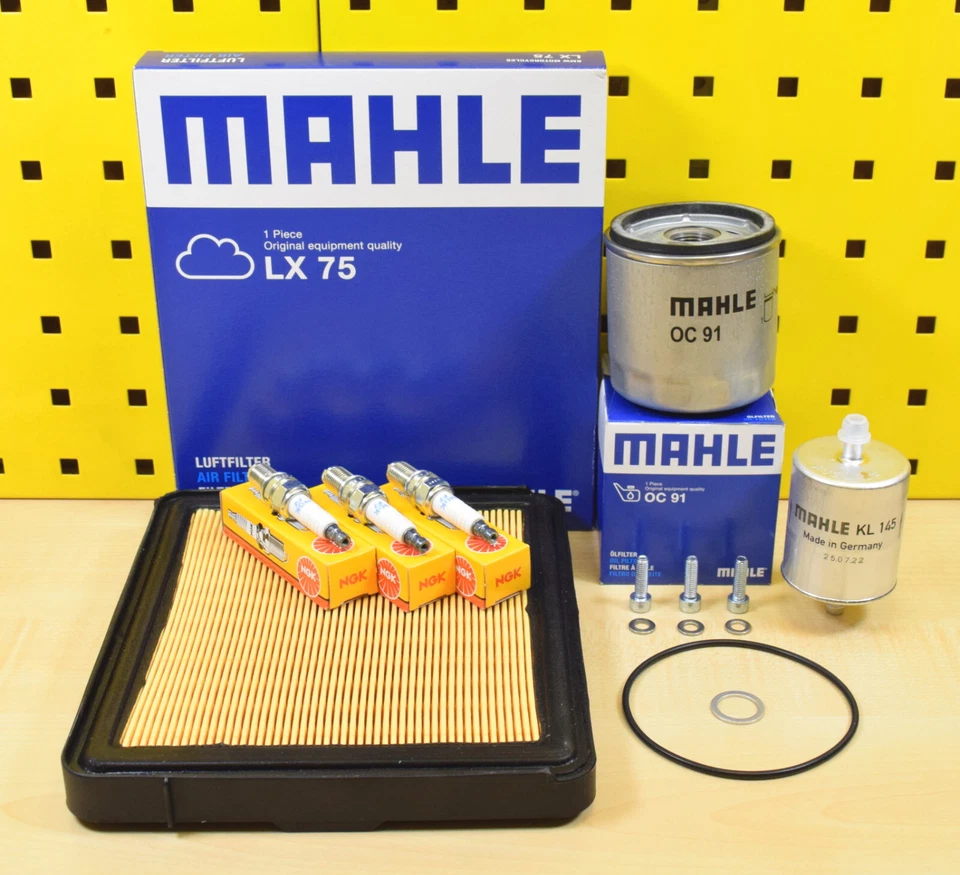 Mahle Filtro de Aceite Aire Combustible Bujías Kit Mantenimiento para BMW K75 - Imagen 1 de 1