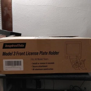 Soporte de montaje de licencia con marco de matrícula frontal sin perforación para Tesla Modelo 3 - Imagen 1 de 3