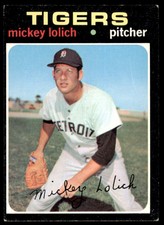 1971 Topps Mickey Lolich #133 Detroit Tigers VG-EX