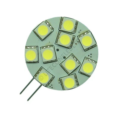 G4 10SMD 12v 24v (10-30v) DC 2W Side Pin Cool White LED Bulb Caravan Boat - 0834 - Image 1 of 3
