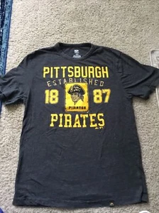 Men's Charcoal Pittsburgh Pirates Cooperstown Collection Tshirt. Sz M. - Picture 1 of 9