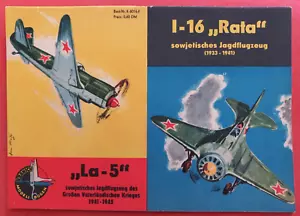 Modellbogen Kranich 6114 Junge Welt JAGDFLUGZEUG La-5 und I-16 RATA in 1:50 - Foto 1 di 5