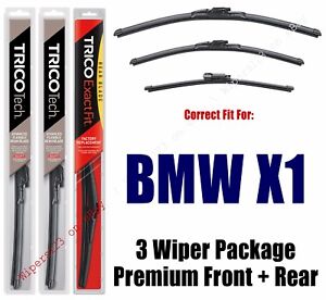 Wipers 3pk Premium Beam Front/Rear fits 2017+ BMW X1 19260/160/12i