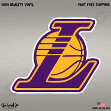 LA Lakers Los Angeles NBA Basketball Sports Color Decal Sticker-Free Shipping