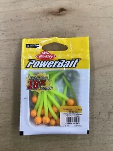 Berkley PowerBait 3" scented Mice Tails Orange Silver/Chartreuse - Picture 1 of 1