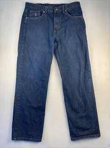 Red Ape Jeans Premium Dragon Embellished Men Size 36x32 Dark Blue - Picture 1 of 15