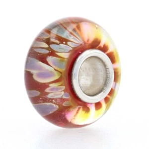 NEW Chamilia Bead Charm - Sterling Silver OB-151 Pink Lemonade 925 Murano Glass - Picture 1 of 7