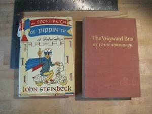 John Steinbeck A Wayward Bus Viking 1947 + Short Reign of Pippin IV Viking 1957 - Picture 1 of 12