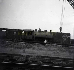 USN US Navy 0-4-0T Steam Locomotive - Vintage Railroad Negative - Picture 1 of 2