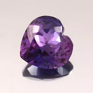 12x13MM Natural Flawless Color Shifting Purple Sapphire Loose Heart Cut Gemstone - Picture 1 of 4
