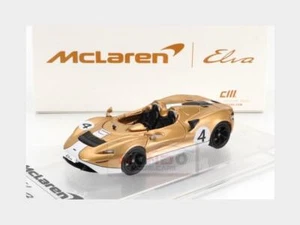 1:64 CM-MODELS Mclaren Elva #4 Racing 2020 Gold White CM64-ELVA-04-E04 - Foto 1 di 2