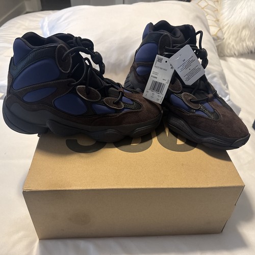 Scarpe casual Adidas Yeezy 500 sneakers alte uomo blu FY4269