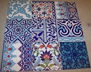 Azulejos de cerámica turcos defectuosos de 9 pies cuadrados para proyectos de mosaico - Imagen 1 de 2