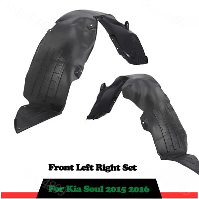 Exact Fit Front Fender Liners Left + Right Pair For Kia Soul 2015 2016 Foto 1 de 4