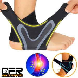 Ankle Brace Support Compression Sleeve Tendon Plantar Fasciitis Pain Relief - Picture 1 of 16