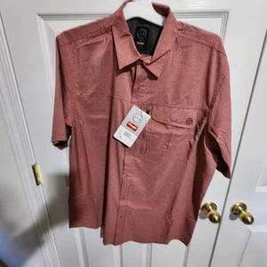 WRANGLER ATG REGULAR FIT SHORT SLEEVE BUTTON UP PERFORMANCE UTILITY SHIRT LARGE - Picture 1 of 13