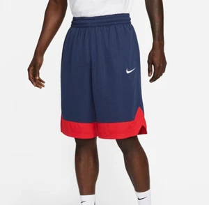 Nike Men's Dri-FIT Icon Basketball Shorts Mens Size Medium AJ3914-413 Navy Blue - Picture 1 of 3