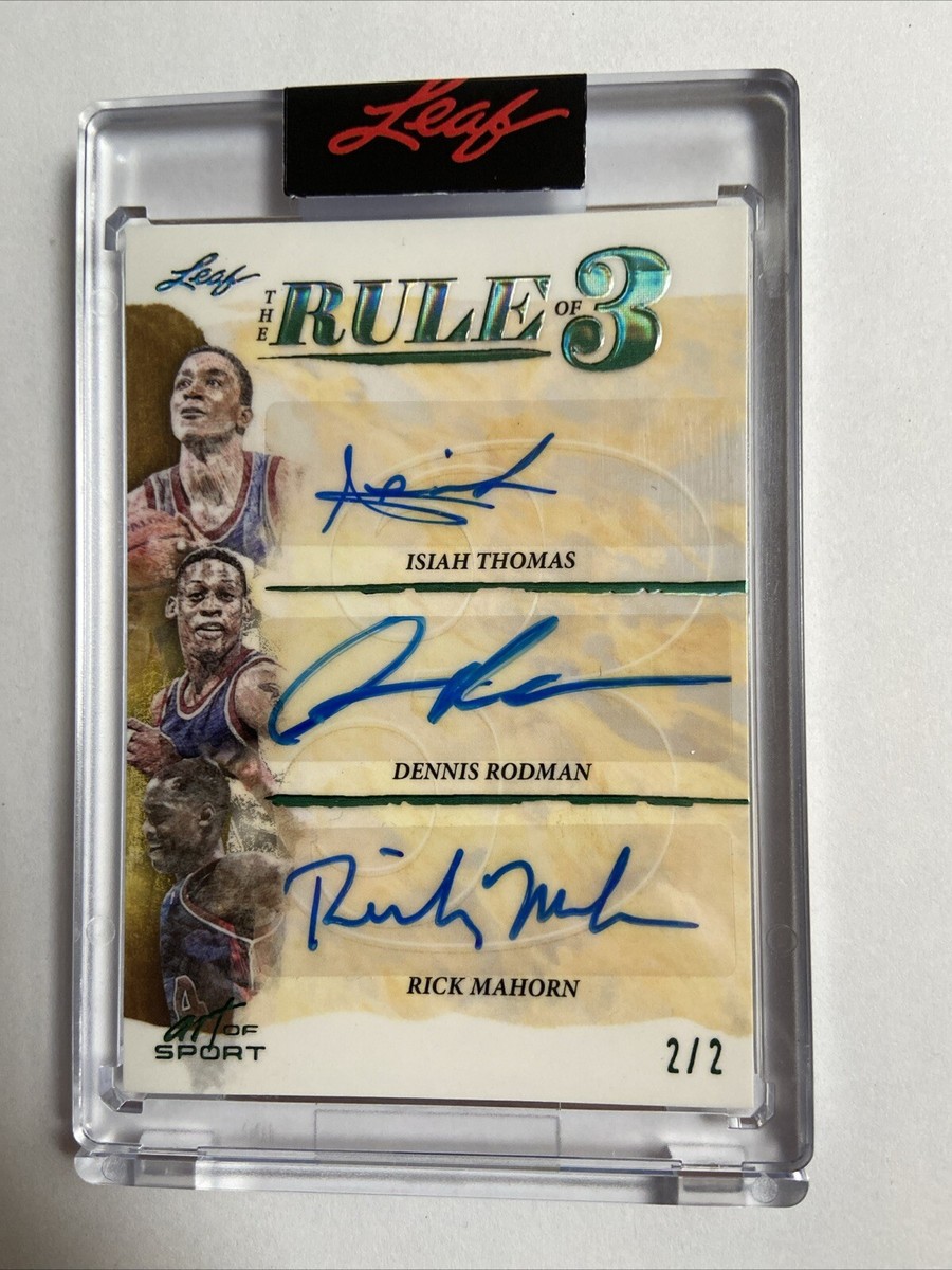 Leaf Dennis Rodman Basketball Autographed Sports Trading